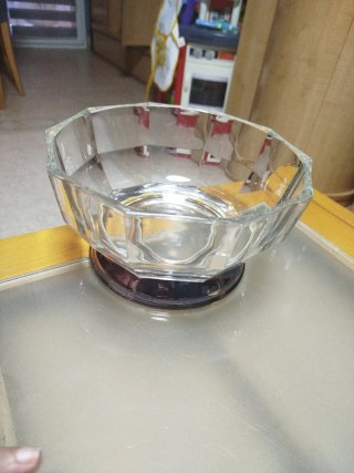Ensaladera Cristal Italiano Vintage con Cucharas