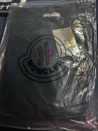 Polo Moncler Negro Logo Bordado XL