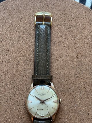 Reloj Cler Watch Suizo Vintage Esfera Envejecida