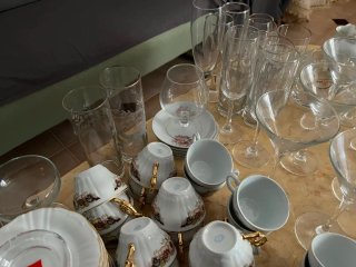 Juego de tazas vasos de cerveza etc