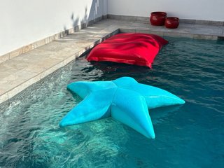 Puff Piscina Rojo
