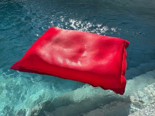 Puff Piscina Rojo