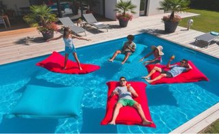 Puff Piscina Rojo