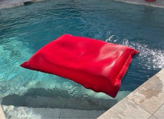 Puff Piscina Rojo