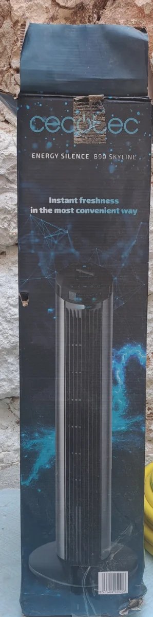 Ventilador Cecotec Torre Negro/Plata