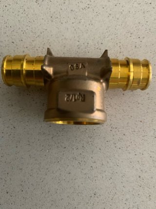 8 Tés Latón Uponor 16mm y 1/2”