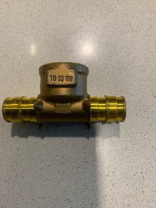 8 Tés Latón Uponor 16mm y 1/2”
