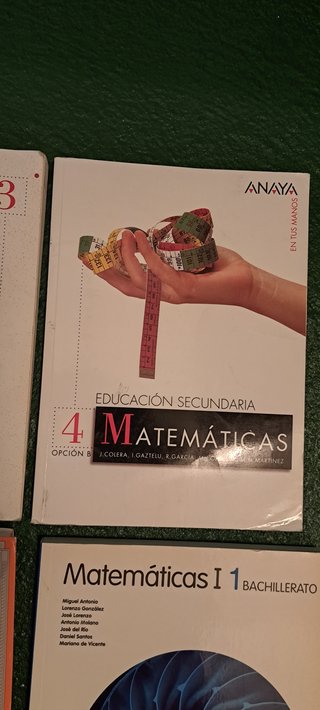 Libros de Matemáticas para ESO y Bachillerato