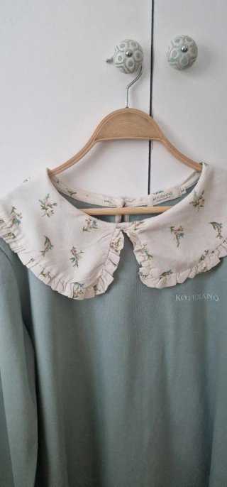 Vestido Kotidiano verde cuello.