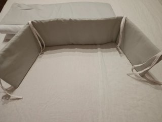 Conjunto Nórdico y Protector Minicuna Estrellas
