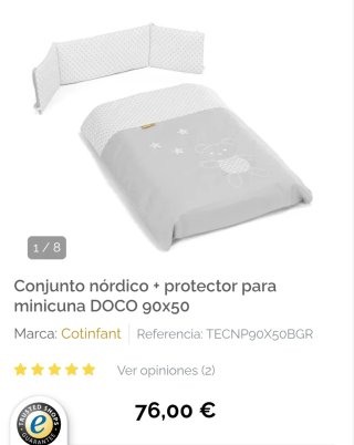 Conjunto Nórdico y Protector Minicuna Estrellas