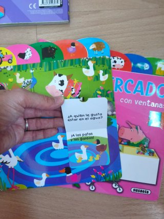 Lote de 3 libros con ventans. Ed. Susaeta.