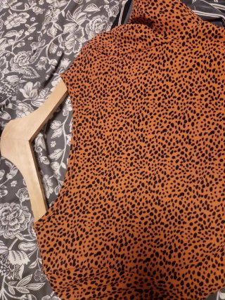 Vestido estampado animal print