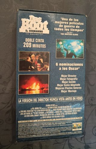 Das Boot El Submarino VHS Director's Cut