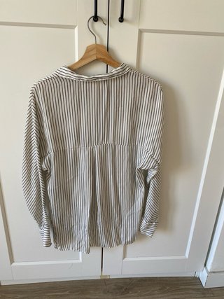 Camisa Rayas Finas Zara Talla S