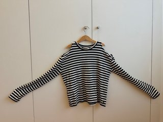 Camiseta Brownie Talla S Rayas Hombros Descubierto