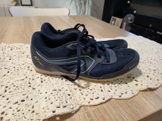 Zapatillas atletismo mujer azul/gris