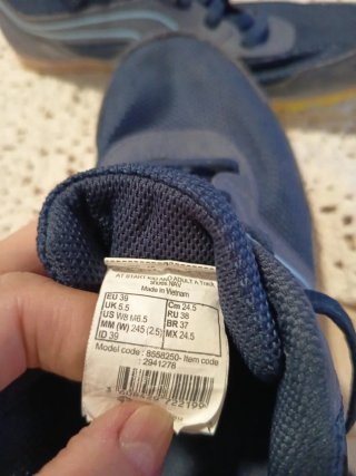 Zapatillas atletismo mujer azul/gris