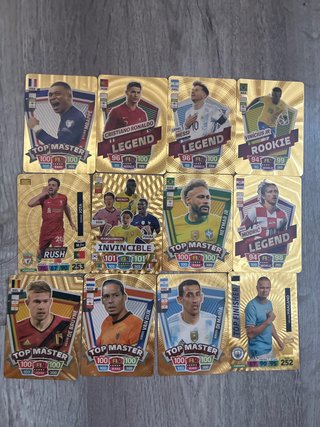 Colección Cartas Fútbol Mundial TOP MASTER