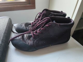 Botas niña Camper negro granate oscuro