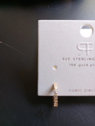 Pendientes Aro Parfois plata con Baño Oro 18K