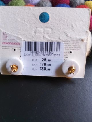 Pendientes Aro Parfois plata con Baño Oro 18K