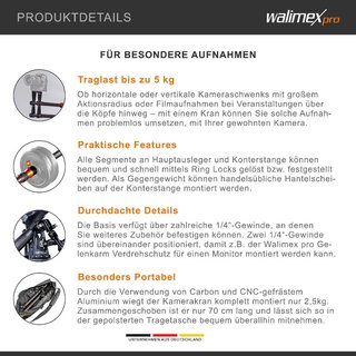 Walimex pro 1021651 | Carbon Camera Jib Traveller