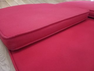 Cojines cuadrados rojos (6 unidades)