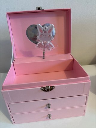Joyero infantil conejita rosa