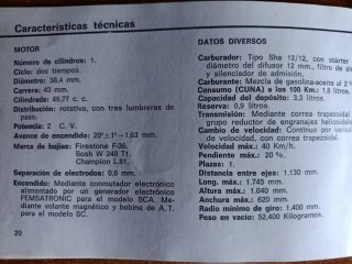 Vespino SC Instrucciones de uso y entretenimiento
