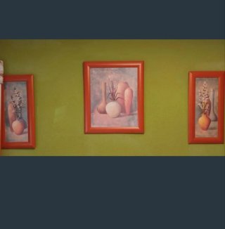 Cuadros decorativos  en conjunto de jarrones