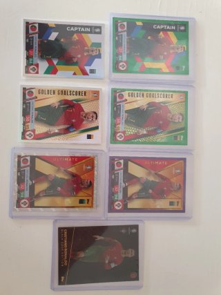 7 Cartas Cristiano Ronaldo Topps EURO 2024