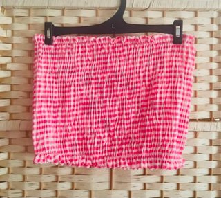 Conjunto Vichy Rosa Talla única