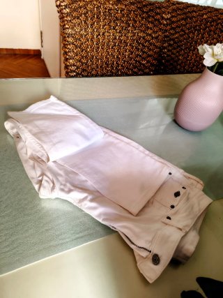 Vaqueros hombre Pull&Bear blancos T.48. Nuevos.