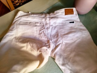 Vaqueros hombre Pull&Bear blancos T.48. Nuevos.