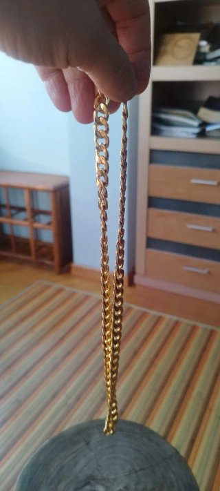 Cadena Acero Imitación Oro Calidad