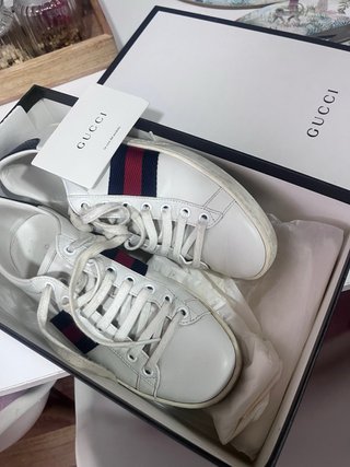 Zapatillas Gucci Blancas Rayas