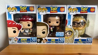 Funko Pop! Toy Story Andy, Sid y Al
