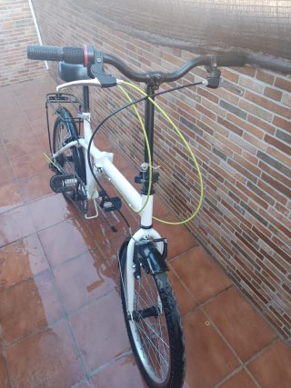 Bicicleta Plegable Blanca