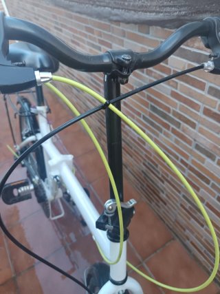 Bicicleta Plegable Blanca