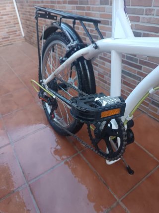 Bicicleta Plegable Blanca