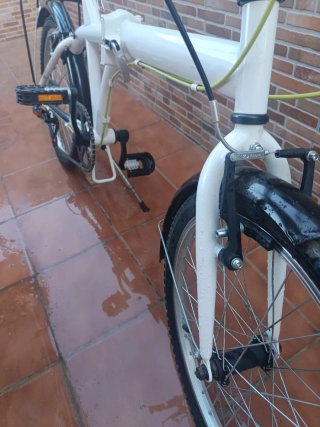 Bicicleta Plegable Blanca
