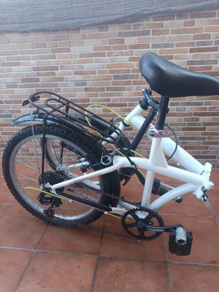 Bicicleta Plegable Blanca