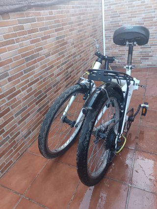 Bicicleta Plegable Blanca