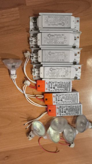 Lote transformadores focos halógenos 12V