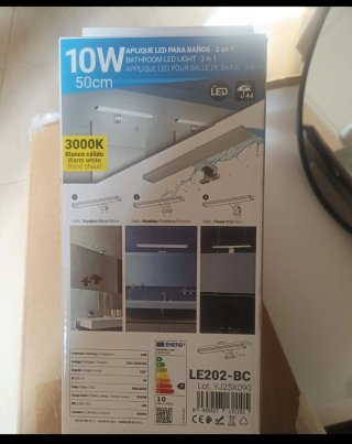 Aplique LED Baño 10W 50cm 3000K
