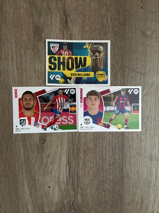 Cromos LaLiga EA Sports Koke Pau Cubarsí