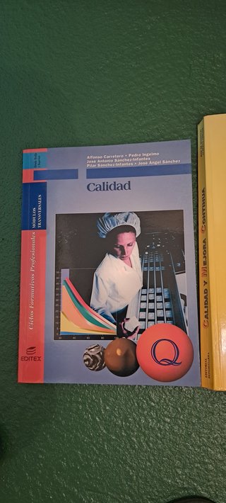 Lote de tres libros sobre temas de Calidad