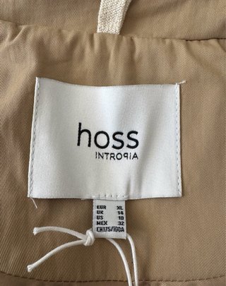 Gabardina Hoss Intropia Beige Talla XL