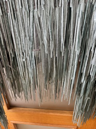 Cazadora Zara lentejuelas plata/gris